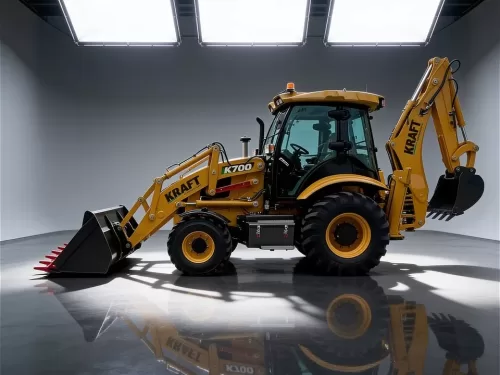Retroescavadeira (nova) Marca: KRAFT Modelo: K700 E, 4x4 linha Premiun, Ano: 2026, Cabinada de fábrica com ar condicionado.