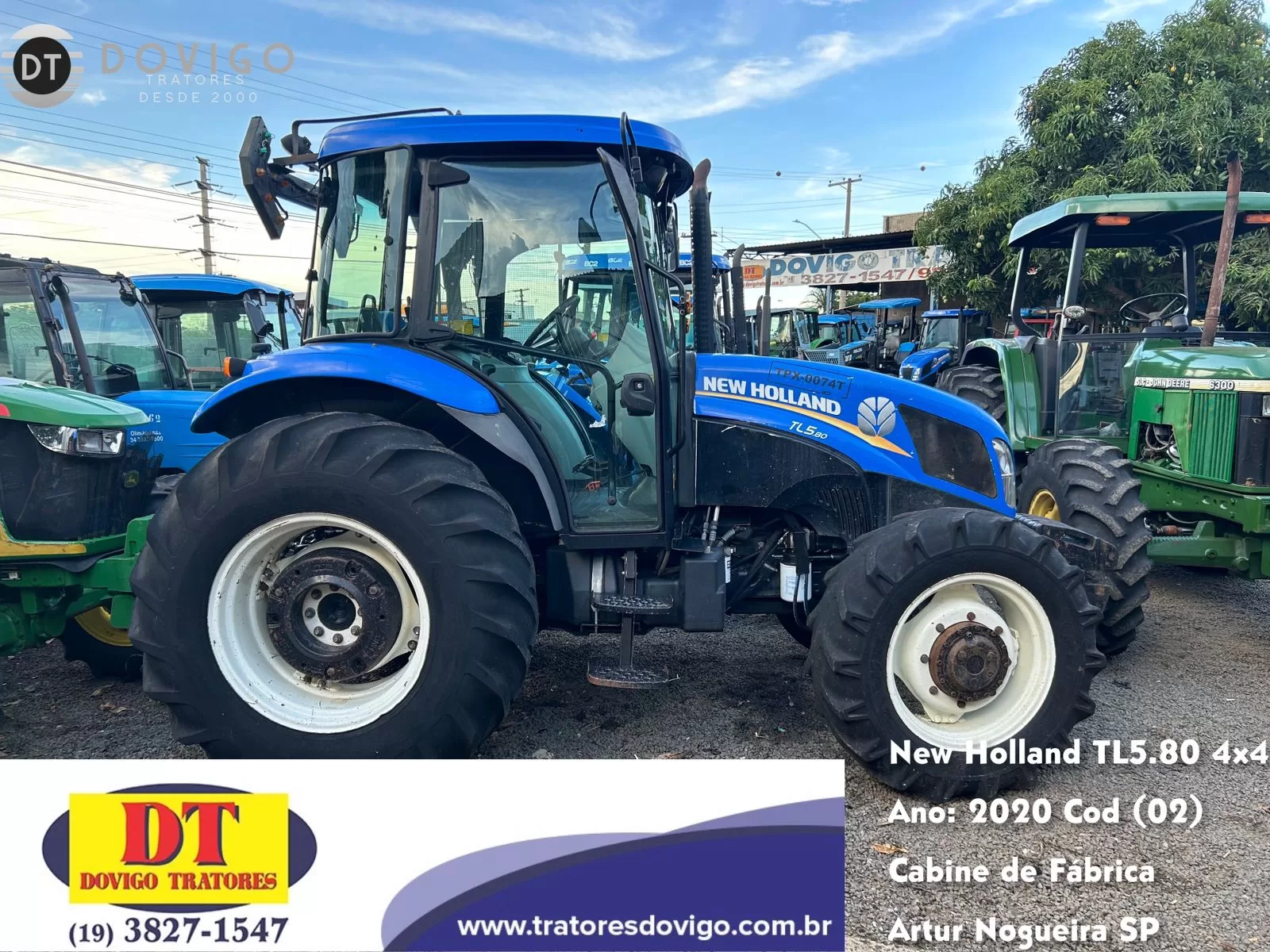 New holland TL5.80 4×4 Ano 2021 Cod (03)